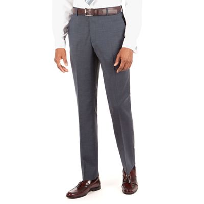 Hammond & Co. by Patrick Grant Blue plain front tailored fit suit trouser